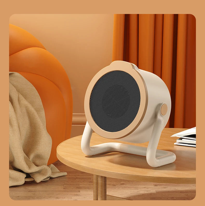 Portable desktop electric heater suitable for home and office use Mini fan heater suitable for desktop use and foot warmer