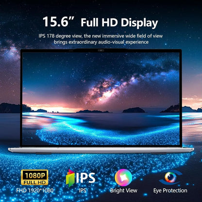2026 Brand New Intel I9-9900 15.6 Inch Backlit Fingerprint Unlock Laptop Windows 11 Office Study Notebook Gaming Computer PC