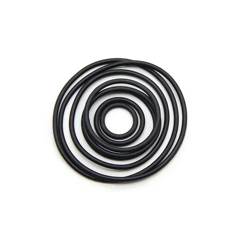 50pcs Black NBR O Rings CS1 2 3 4mm OD 5~80mm Rubber Sealing Gasket Washer for Car Air Condition Faucet Pressure Plumbing Repair