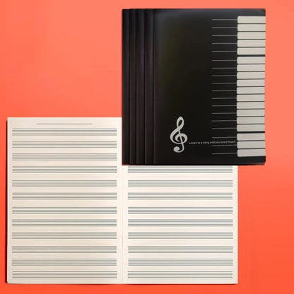 1pc 18Pages Music Sheet Spiral Notebook Manuscript Paper Exercise Book Record Paper Piano Guitar Musical Notebooks