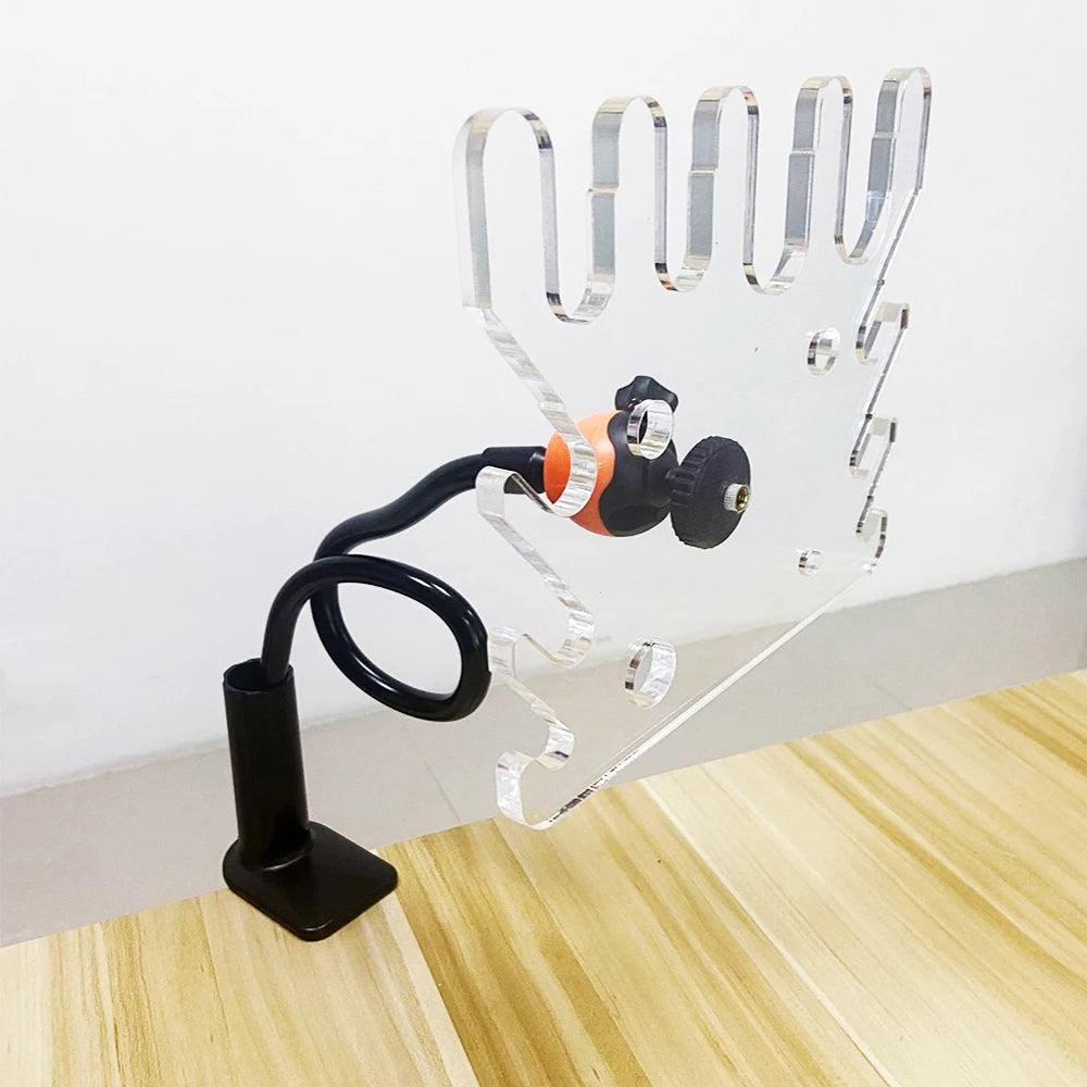 Universal Articulated Ventilator Adjustable Anesthesia Breathing Circuit Holder with Rotational Swivel & Threaded Tube Support