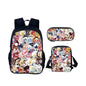 Cartoon Popular Shadow Milk Plush 3D Print 3pcs/Set pupil School Bags Laptop Daypack Backpack Inclined shoulder bag Pencil Case