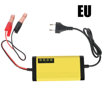 Car Battery Charger 12V 2A 220V Power Puls Repair Charger Wet Dry Lead Acid Battery LED Display Moto Truck Battery Charger