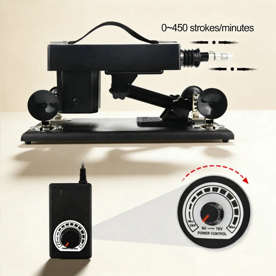 FREDORCH Sex Machines More Attachment Masturbating Pumping Sex Gun Adjustable with Dildo Couples Sex Toy Love Machine for Couple