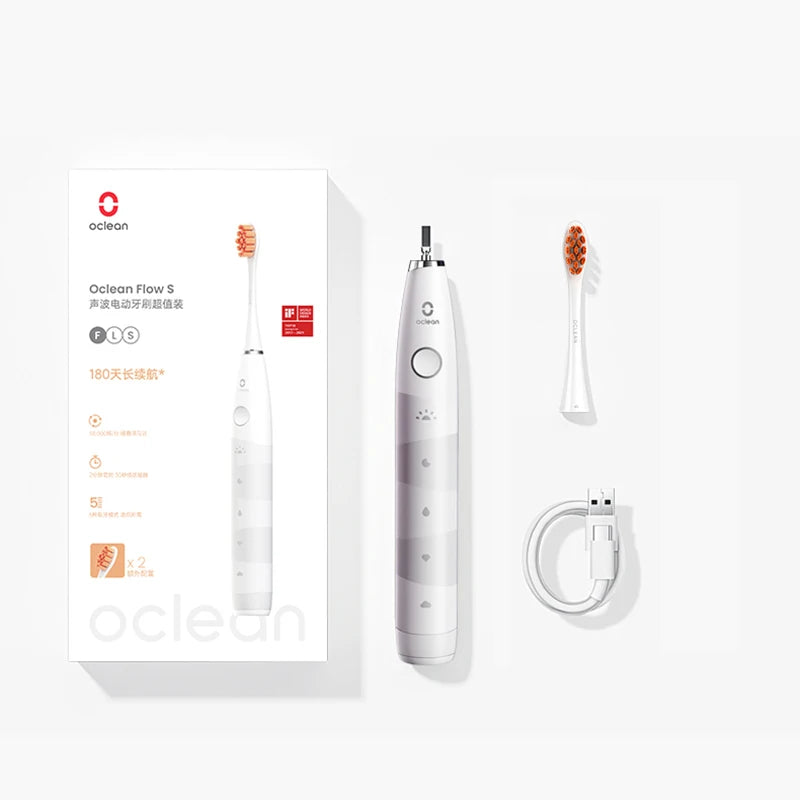 Electric Toothbrush for Adults,Oclean 150 Days Battery Life Electric Toothbrush with 3 Brush Heads  5 Modes IPX7 Waterpoor