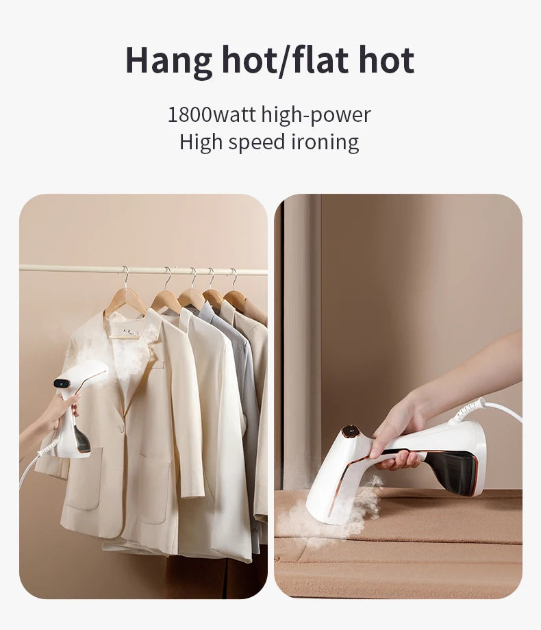 HOMEFISH 2025 Touchscreen Heatproof Handheld Hanging Steam Iron Mini Vertical Iron Brush