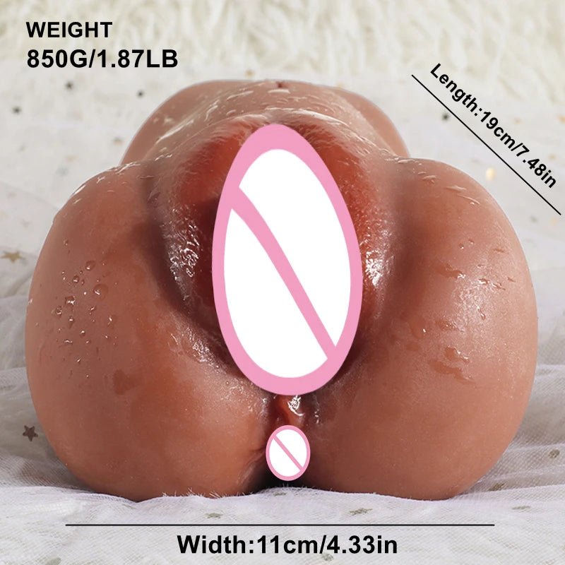 Pocket Pussy Lifelike Female Vagina Anal 2 Holes Adult 18+ Adult Masturbation Sex Toys High Quality Male Portable Sex Products