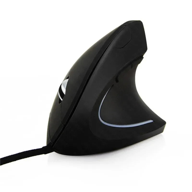 Vertical Optical Mouse Ergonomic Design 4 Level DPI Adjustable USB LED Wired Gaming Mouse for Windows Laptop PC