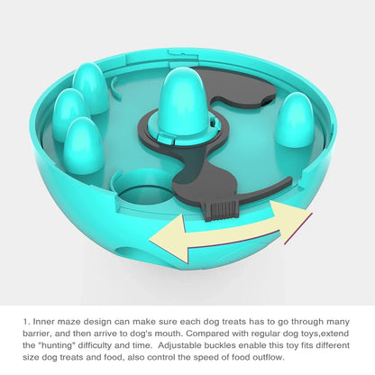 Dog Toy Treat Dispenser For Small Big Dogs Interactive Shaking Leakage Food Container Increases IQ Tumbler Pet Track Rolling Toy
