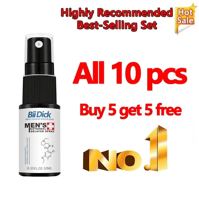 60 Minutes Long Lasting Men's Sex Spray, Without Ejaculation Spray for Men, Fast Erection, Premature Ejaculation Adult Product