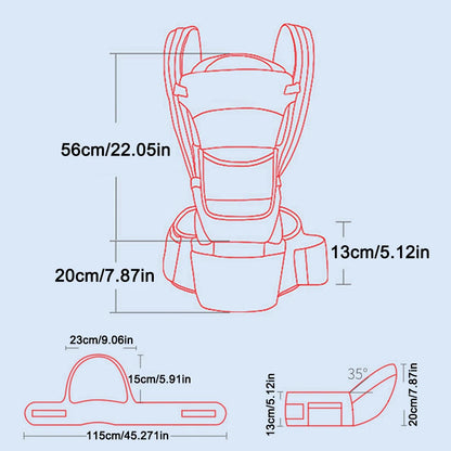 Newborn Ergonomic Baby Carrier Backpack Infant Baby Hipseat Carrier Front Facing Ergonomic Kangaroo Baby Wrap Sling Travel