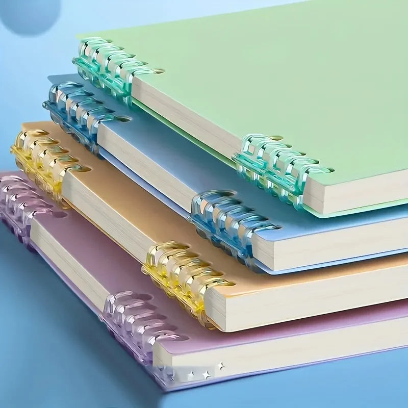 A Notebook with 60/120 Sheets,featuring Perforated Pages and A Horizontal Layout,Detachable and Not Too Uncomfortable To Handle