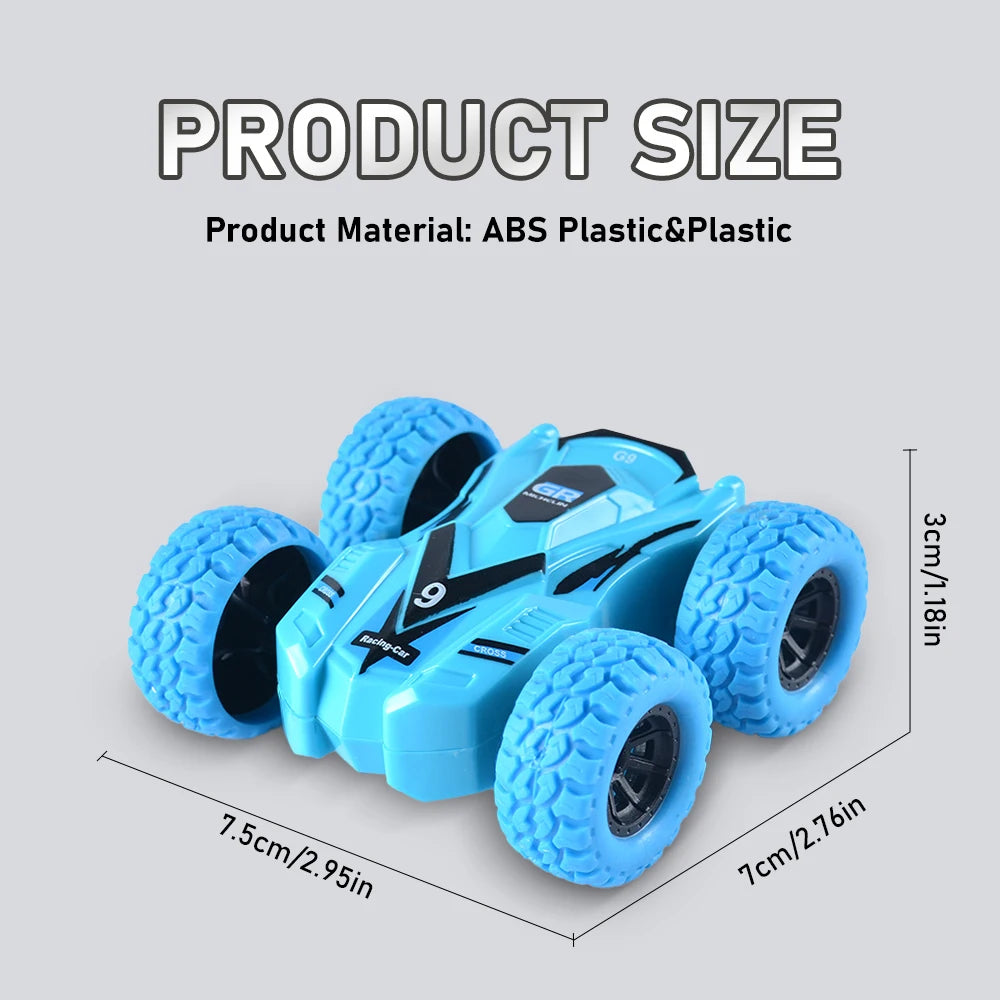 Fun Pull Back Car Double-Side Vehicle Inertia Safety and Fall Resistance Shatter-Proof Model for Kids Boys Children's Toys Car