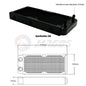 PC Water Cooling Radiator Aluminum For CPU GPU RAM Heatsink Exchanger Fan Cooler 60/80/90/120/240/360mm Black/White