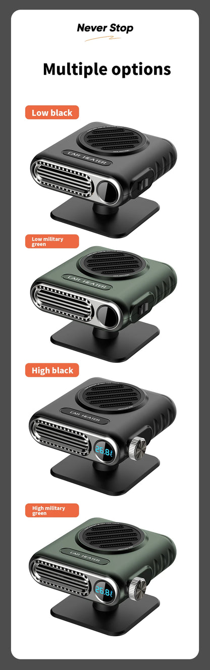 12v/24v digital display 150W car heater 2 gear speed regulation for defrosting defogging heating Air Purification 2026 ﻿