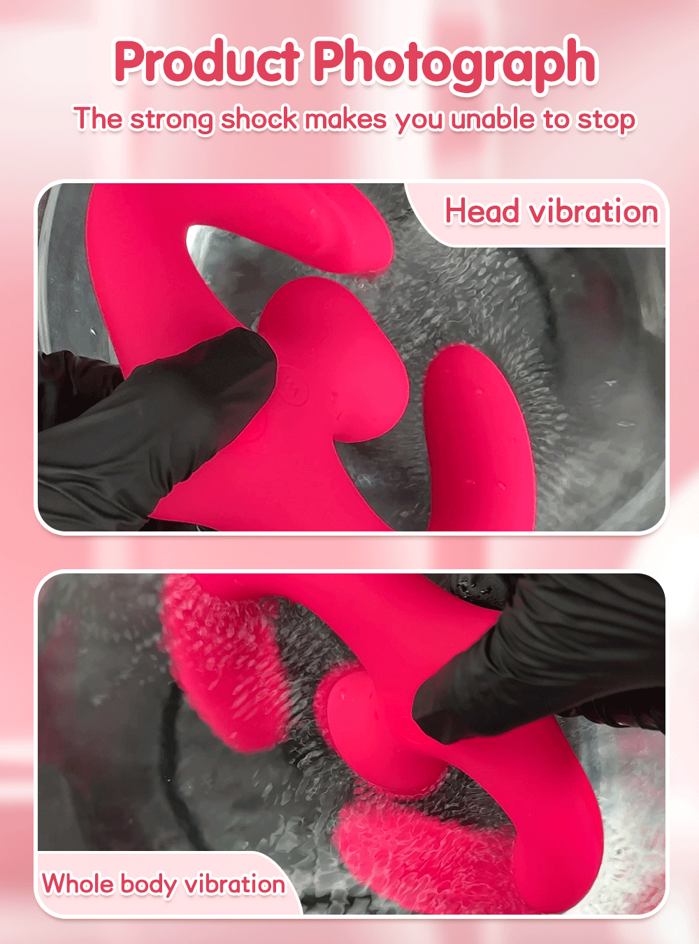 APP Strapless Strap-On G-Spot Dildo Vibrator Realistic Double-Ended Vibrating Butt Plug Anal Sex Toys for Women Lesbians Couples