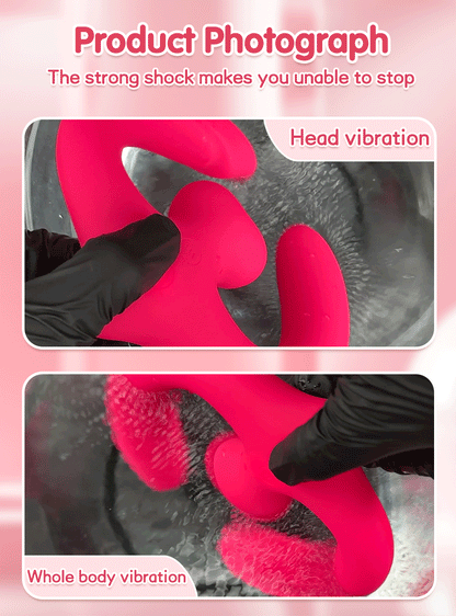 APP Strapless Strap-On G-Spot Dildo Vibrator Realistic Double-Ended Vibrating Butt Plug Anal Sex Toys for Women Lesbians Couples