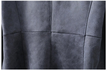 Aorice Women Real Rabbit Leather With Fur Coat Jacket Brand New Female Winter Fox Collar Trench Parka CT189
