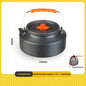 Camping Cookware Cooking Kettle Pot Hiking Picnic Equipment Portable Frying Pan Hanging Pot, Hiking Picnic Tableware