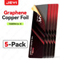 JEYI M.2 2280 SSD Graphene Copper Heatsink - Ultra Thin 0.5mm High Thermal Conductivity Cooling Pad for NVMe/SATA SSD(1/2/5pc）