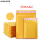20PCS/Lot Kraft Paper Bubble Envelopes Bags Different Specifications Mailers Padded Shipping Envelope With Bubble Mailing Bag