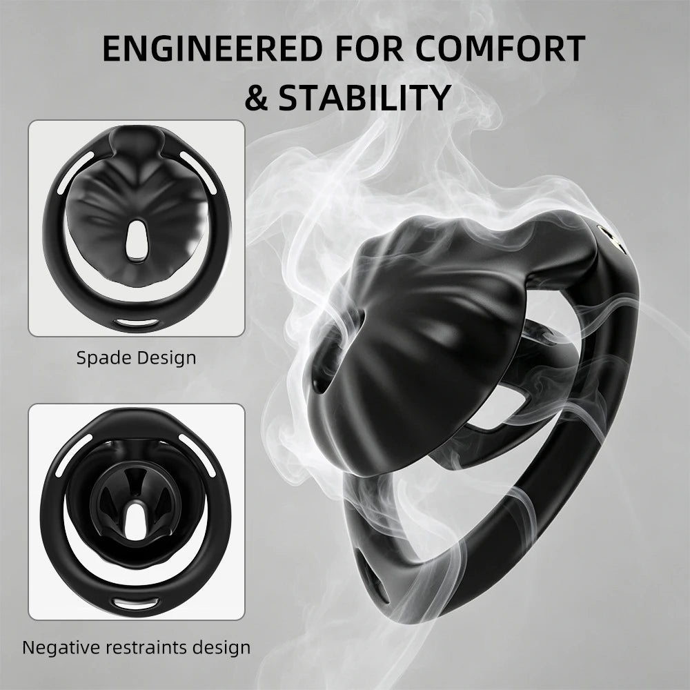 Urethral Inverted Negative Male Chastity Cage Sissy Chastity Device Cock Cage Penis Ring Invisible Lock BDSM Adult Sex Toy for M