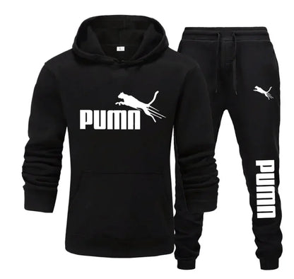 2026 Ne w Autumn and Winter Men's Pullover Hoodie and Pants Two-Piece Set Fashionable Trendy Fitness Casual Sportswear