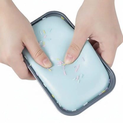 Sticky Box Cake Squishy Toy Slow Rising Squeeze Toy Butter Ice Cream Box Squishy Fidget Toy Anti Stress Release Hand Relax Gift
