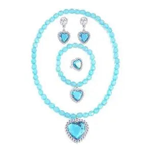Elsa Princess Accessories Gloves Wand Crown Jewelry Set Elsa Wig Necklace Braid Girls Cosplay Snow Queen Dress Clothing Dress UP