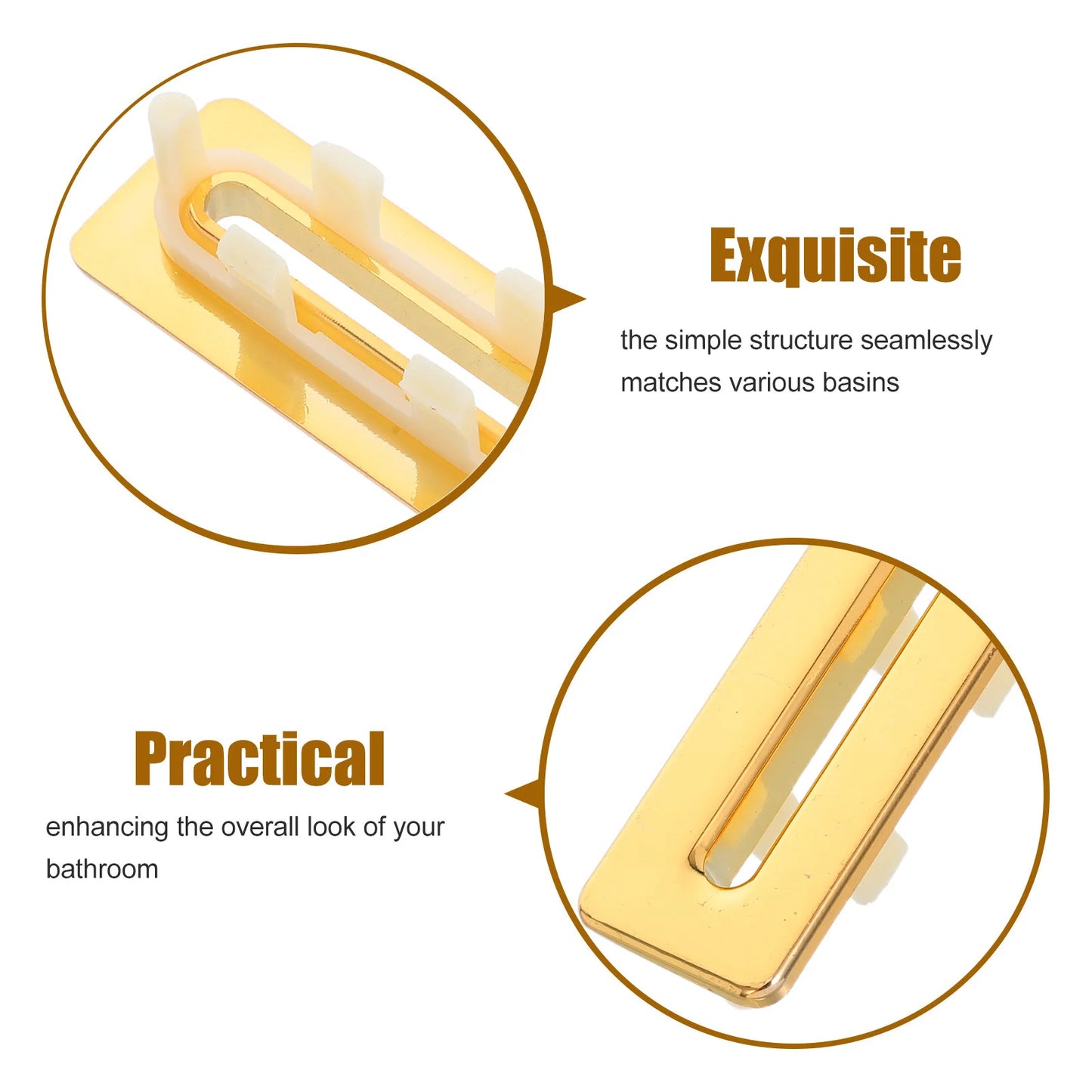 2pcs Basin Overflow Trim Rings Sink Overflow Covers Zinc Alloy Bathroom Sink Overflow Cap Hole Cover Versatile For Basin Cover
