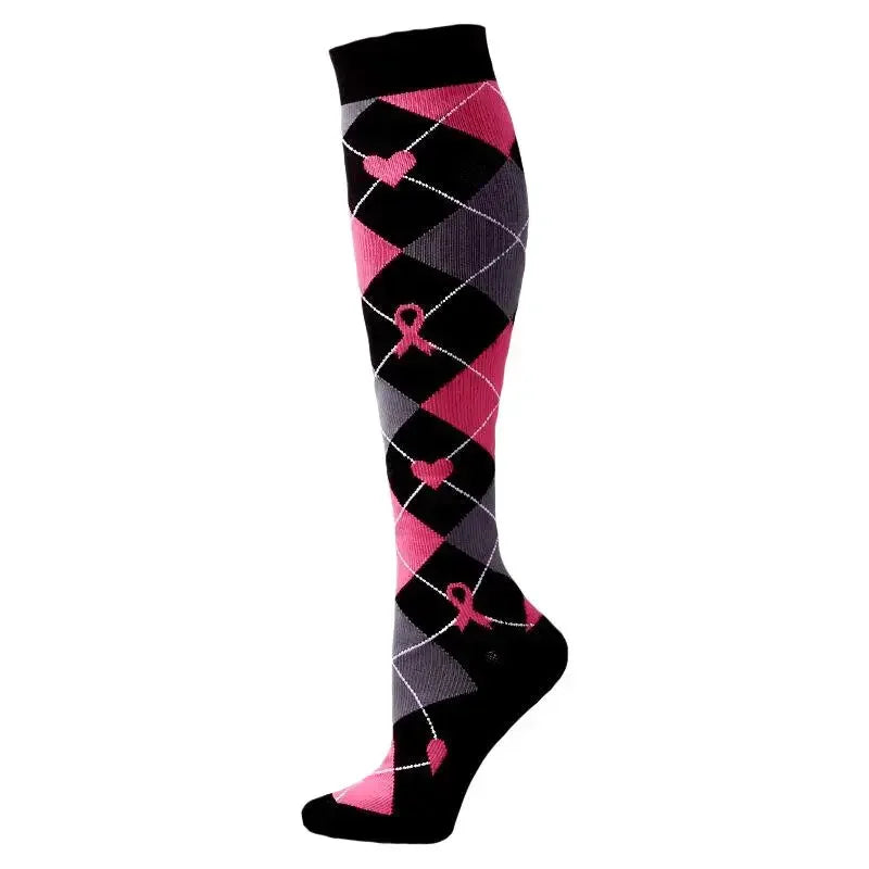New Men Women Compression Socks for Leggings Running Marathon Pressure Soccer Adult Socks Network Red Pressure Nurse Men Socks