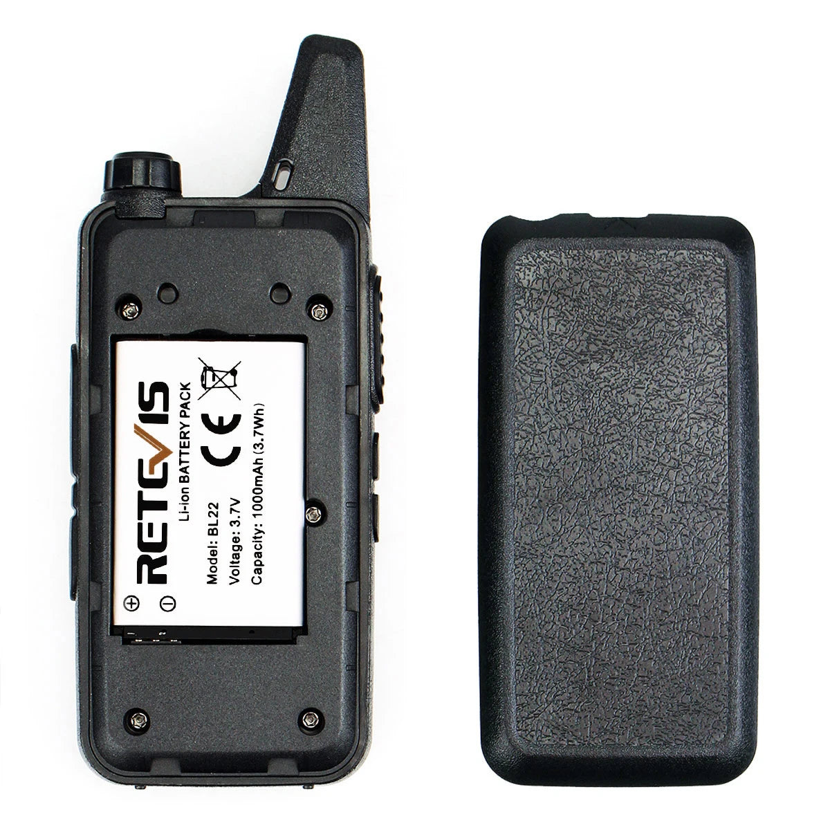 Retevis RT622 Mini Walkie Talkie 2pcs PMR446 Portable Two-way Radio PTT Walkie Talkies Communication Radio for Restaurant Hotel
