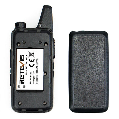 Retevis RT622 Mini Walkie Talkie 2pcs PMR446 Portable Two-way Radio PTT Walkie Talkies Communication Radio for Restaurant Hotel