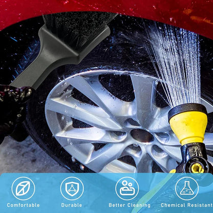 Car Wash Brush Auto Tire Rim Wheel Hub Clean Brushes Tire Wheels Detailing Cleaning Tool Automobile Tyre Washing Brush
