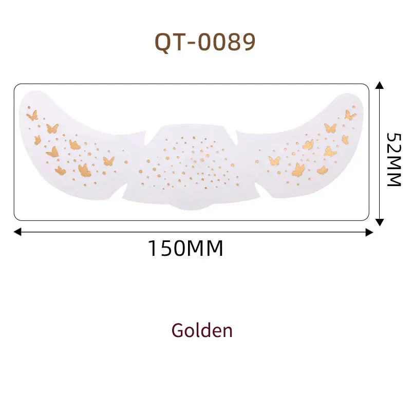 1pc Hot Stamping Freckles Makeup Sticker Metallic Radiation Golden Silver  Fake Freckles Temporary Tattoo Stickers Face Makeup