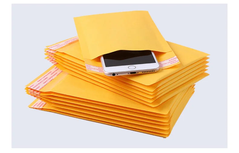20PCS/Lot Kraft Paper Bubble Envelopes Bags Different Specifications Mailers Padded Shipping Envelope With Bubble Mailing Bag