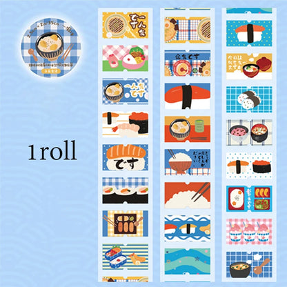 Mr.Paper Old Time Japanese Style Label Die Cut Tape scrapbooking washi tape DIY Handbook colourful tape Student Stationery Gift