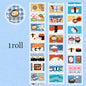 Mr.Paper Old Time Japanese Style Label Die Cut Tape scrapbooking washi tape DIY Handbook colourful tape Student Stationery Gift