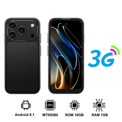 2026 SERVO Mini Smartphone 3G WCDMA 3.75" Display Android System 16GB ROM Play Store Small Smart Mobile Phones Dual SIM Standby