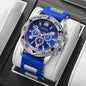 Luxury Arabic Dial Men Business Quartz Watch Fashion Silicone Strap Wristwatch For Man Clock Reloj Hombre (Without Box)