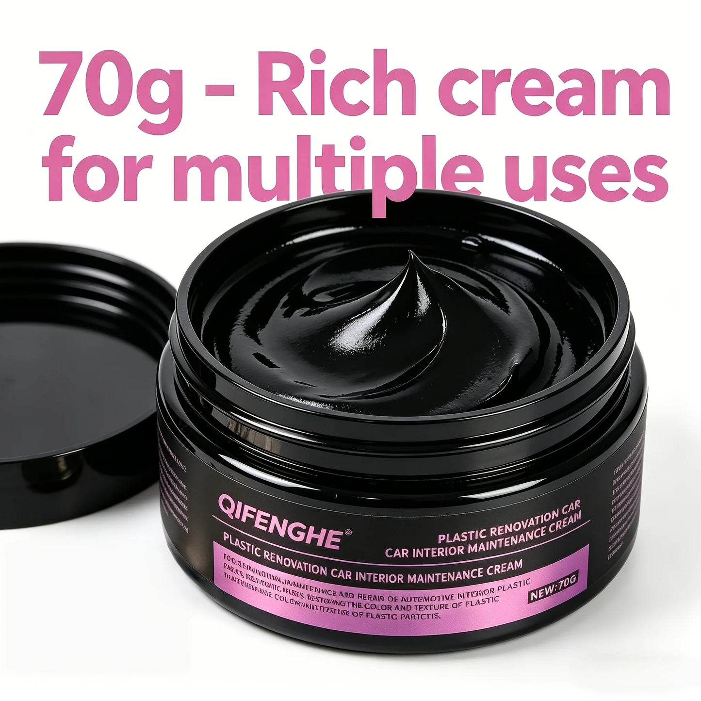 400g Heavy-Duty Car Plastic Renovator Wax - Fast-Acting Scratch Repair, Restores & Protects Car Bumpers, Interiors, Dashboard