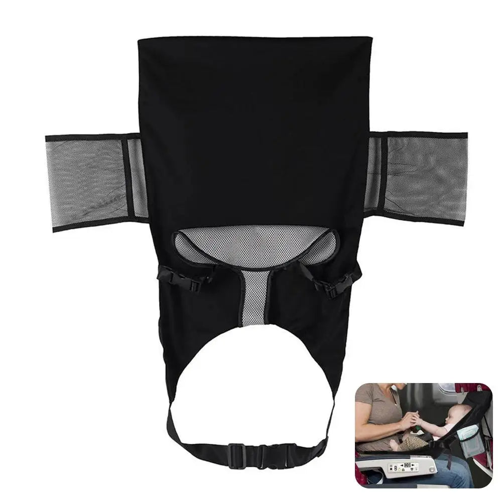 Travel Airplane Bed For Baby Pedals Bed Kids Airplane Seat Extender with Side Pocket Portable Foot Rest Hammock Car Sleep Crib