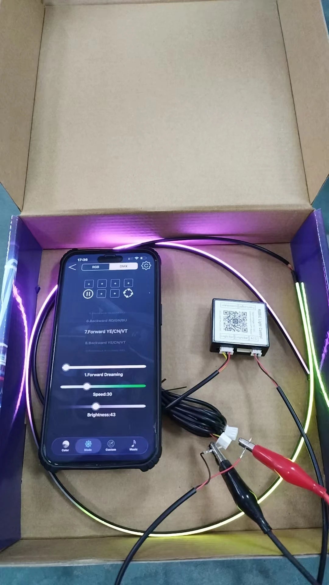 14/18 in 1 Led Acrylic Car Ambient Light RGB 64 213 Color Symphony Acrylic APP Streamer Atmosphere Lamp Kit One Zone Dual Zone