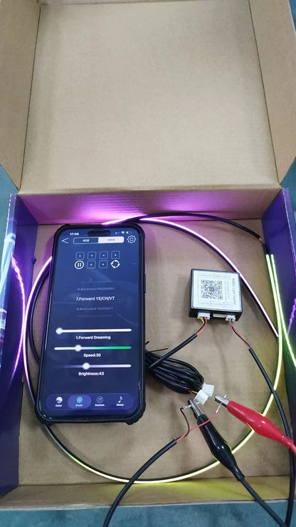 14/18 in 1 Led Acrylic Car Ambient Light RGB 64 213 Color Symphony Acrylic APP Streamer Atmosphere Lamp Kit One Zone Dual Zone