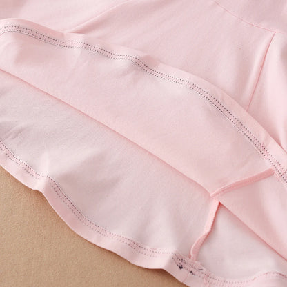 Kids Girls Sport Dresses Cotton Turn-Down Collar Tennis Dress 2025 New Summer Short Sleeve Golf Dress for Children