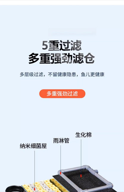 Fish Tank Top Filter Pond Water Circulation Ecological Purification Equipment Aquarium Water Quality Cleaning Device