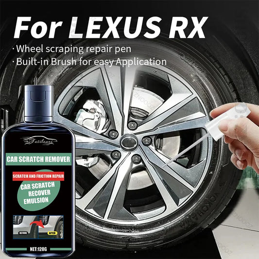 Car Wheel Rim Scratch Refurbishment Paste, Tire Rim Scratch Paint Repair Paste - Black And White Silver Aluminum Alloy Rim
