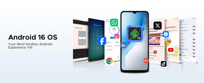 Global Version DOOGEE Note56X Pro Smartphone Android 16 Gemini AI 6.56'' Screen 6150mAh Battery Support Widevine L1 Mobile Phone
