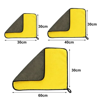 Microfiber Cleaning Towel Car Wash Cloth Professional Detailing Drying Towel Soft Absorbent Microfiber Car Cleaning Accessories