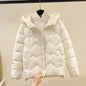2025 New Style Korean Fashion Winter Jacket Short Down Bread Service Woman Snow Wear Puffer Coats Loose Warm Parkas Hooded Outwe